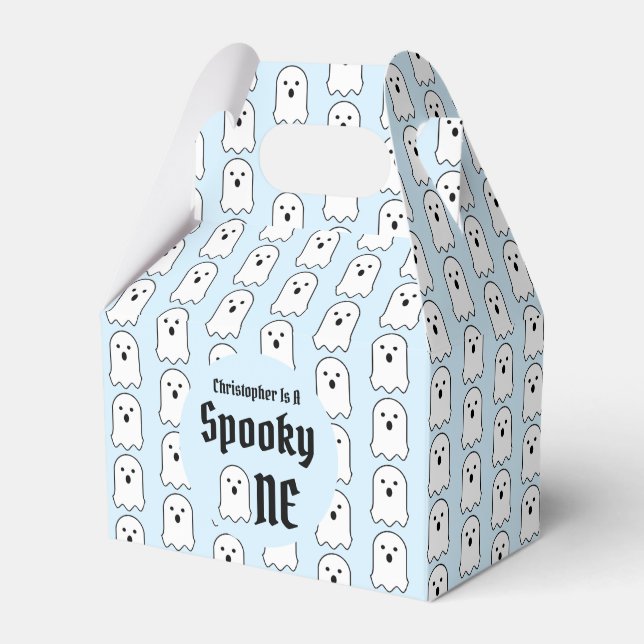 Spooky One 1st Birthday Favor Boxes (Front Side)