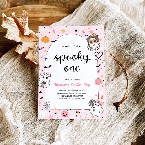 Spooky One 1st Birthday Halloween Invitations, Invitation