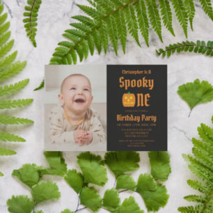 Spooky One 1st Birthday Invitation