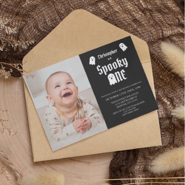 Spooky One 1st Birthday Invitation (Creator Uploaded)