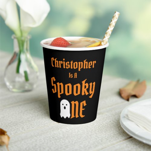 Spooky One 1st Birthday Paper Cups