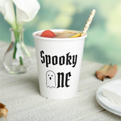 Spooky One 1st Birthday Paper Cups