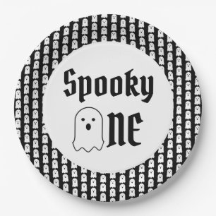 Spooky One 1st Birthday Paper Plates