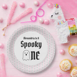 Spooky One 1st Birthday Paper Plates