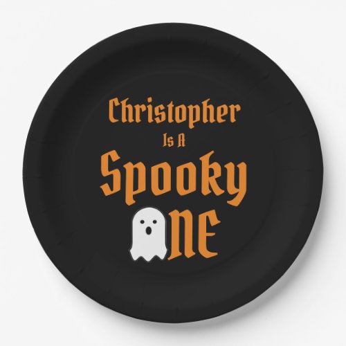 Spooky One 1st Birthday Paper Plates
