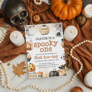 Spooky One Birthday Invite