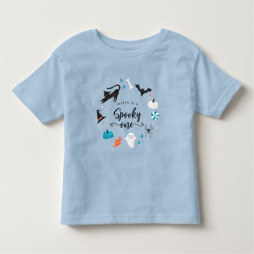 Spooky One Boy Birthday Party Toddler T_shirt