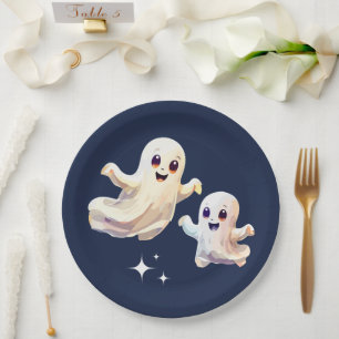 Spooky one cute Halloween Birthday  Paper Plates