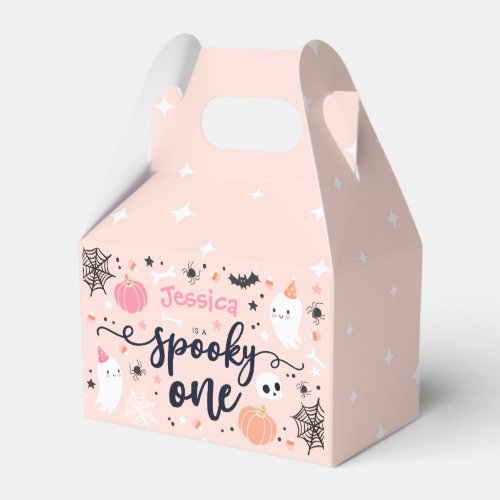 Spooky One Cute Halloween Ghost 1st Birthday Decor Favor Boxes