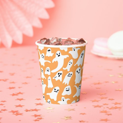 Spooky One First Birthday Halloween Orange Paper Cups