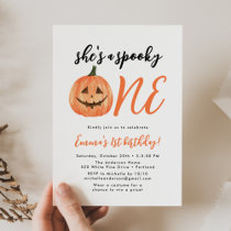 Spooky One First Birthday Party Invitation