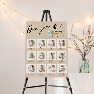 Spooky one First Year Photo Board, 1st Birthday Foam Board
