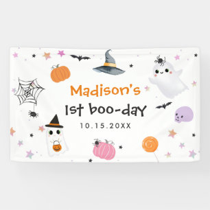 Spooky One Halloween 1st Birthday Banner
