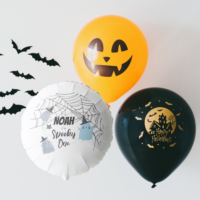 Spooky One | Halloween 1st Birthday | Blue Ghosts Balloon (Creator Uploaded)