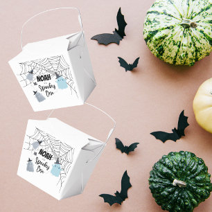 Spooky One Halloween 1st Birthday Blue Ghosts Favor Boxes