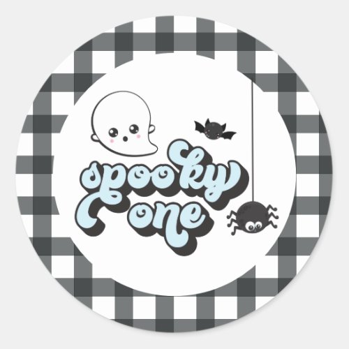 Spooky One Halloween 1st Birthday Classic Round Sticker