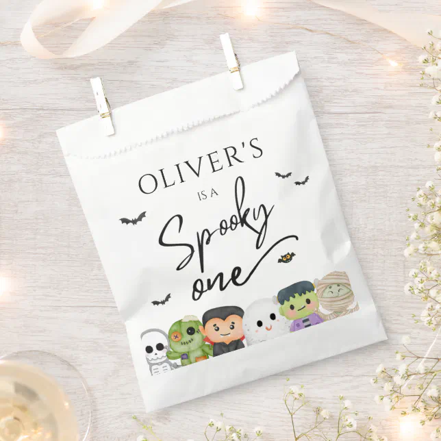 Spooky one Halloween 1st Birthday Favor Bag | Zazzle