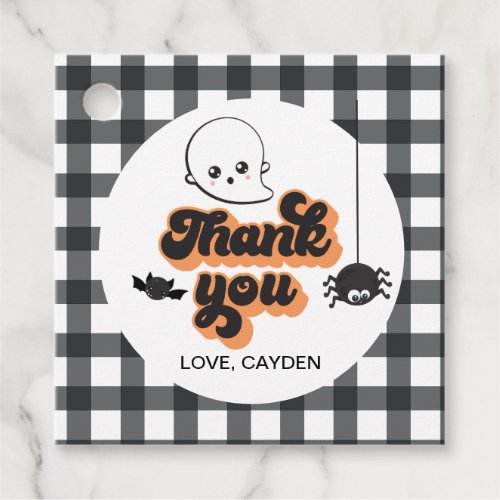 Spooky One Halloween 1st Birthday Favor Tags