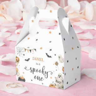 Spooky One Halloween 1st Birthday Girls Ghost Favor Boxes