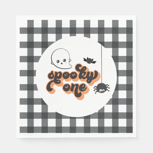 Spooky One Halloween 1st Birthday Napkins