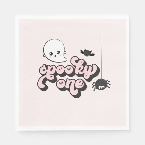 Spooky One Halloween 1st Birthday Napkins