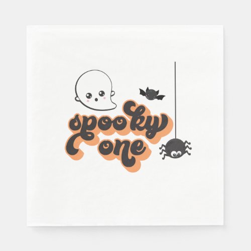 Spooky One Halloween 1st Birthday Napkins