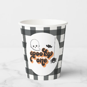 Spooky One Halloween 1st Birthday Paper Cups