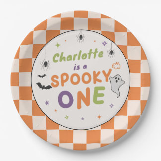 Spooky One Halloween 1st Birthday Paper Plates