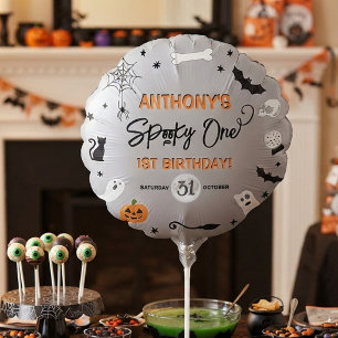 Spooky One! Halloween 1st Birthday Party Balloon