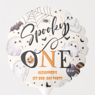 Spooky One Halloween 1st Birthday Party Cute Ghost Balloon