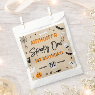Spooky One! Halloween 1st Birthday Party Favor Bag