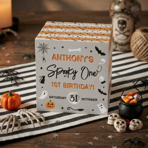 Spooky One! Halloween 1st Birthday Party Favor Boxes