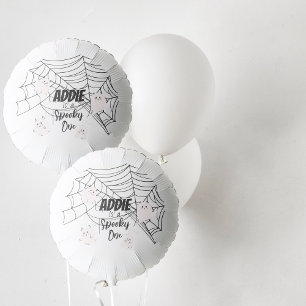 Spooky One   Halloween 1st Birthday   Pink Ghosts Balloon