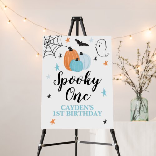 Spooky One Halloween 1st Birthday Pumpkins Foam Board