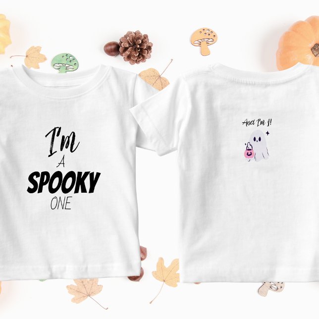 Spooky One | Halloween Bday | Guest of Honor Ghost Baby T-Shirt (Creator Uploaded)