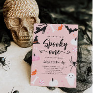 Spooky One Halloween Birthday Invitation