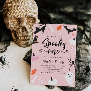 Spooky One Halloween Birthday Invitation