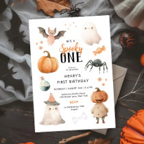 Spooky One Halloween Birthday Invitation