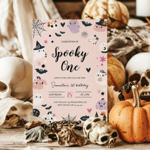 Spooky One Halloween Birthday Invitation