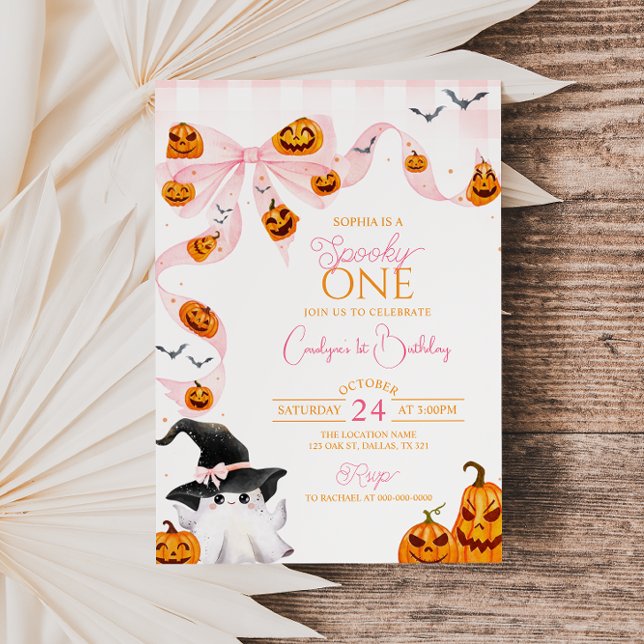 Spooky One Halloween Birthday Invitation (Creator Uploaded)