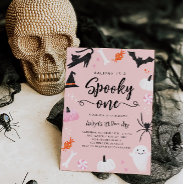 Spooky One Halloween Birthday Invitation at Zazzle