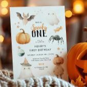 Spooky One Halloween Birthday Tablecloth - 3 Pack Blue Ghost Theme Table Covers 54x108 Inch