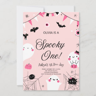 Spooky One Halloween Birthday Invitation