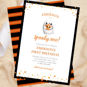 Spooky One Halloween Birthday Party Invitation