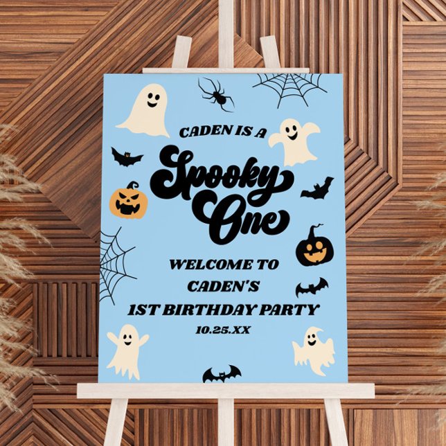 Spooky One Halloween Birthday Party Welcome Sign (Creator Uploaded)