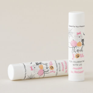 Spooky One Halloween birthday thank you Lip Balm