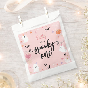 Spooky One Halloween Cute Ghost 1st Birthday Favor Bag