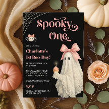 Spooky One Halloween First Birthday Invitation