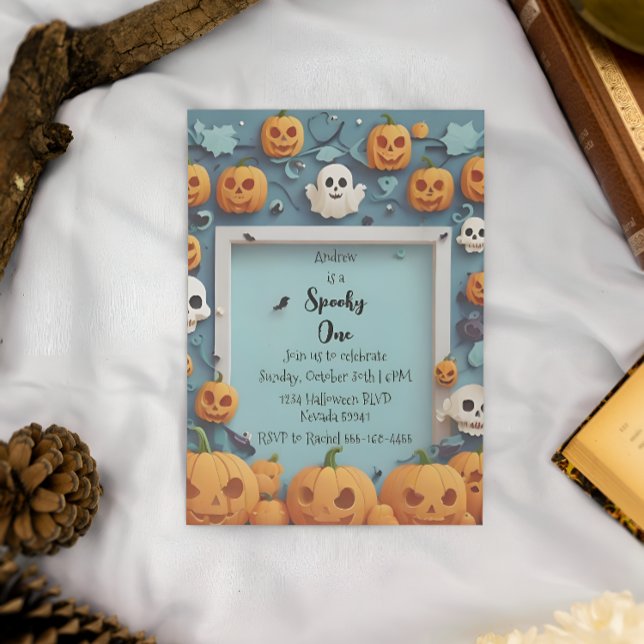Spooky One Halloween First Birthday Invitation (Creator Uploaded)