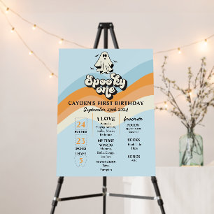 Spooky One Halloween First Birthday Milestone Foam Board